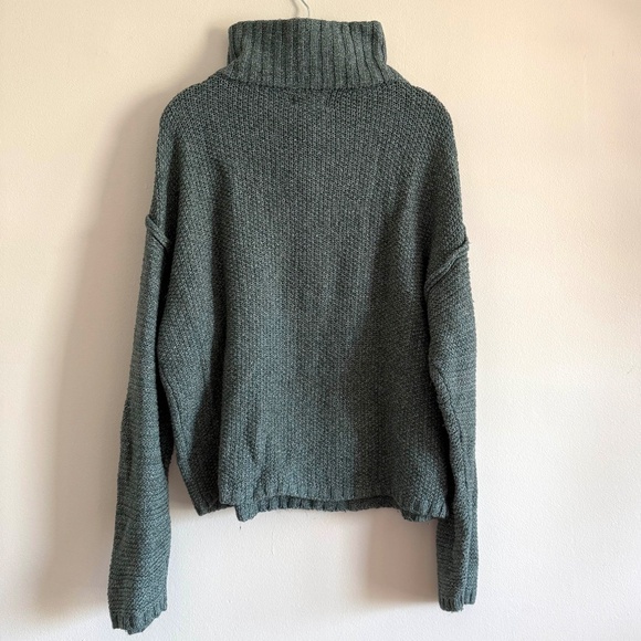 Universal Thread Mock Neck Quarter Zip Sweater Women’s XL Teal Cozycore Knit - Picture 4 of 11